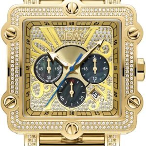JBW Men's Phantom Chronograph Luxury Watch with 238 Diamonds